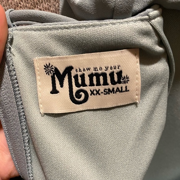 Godshaw Goddess Dress in Silver Sage Crisp - Picture 5 of 6